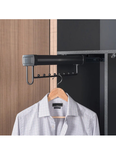 Вішак висувний в шафу 80х460х150 S-6744 Антрацит STARAX - 1 2