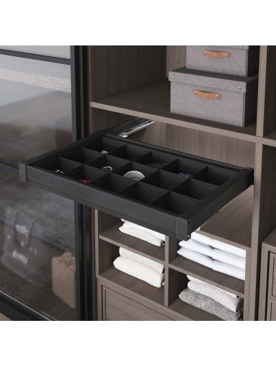 Полиця з комірками в вбиральню 600 S-6715 Антрацит STARAX - 1 2