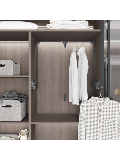 Пантограф 650-900 для гардеробної кімнати S-6013-1А Антрацит STARAX - 1 2