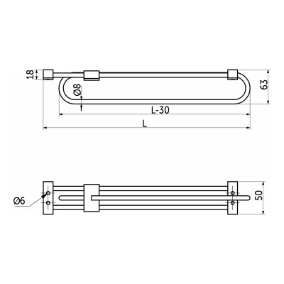 Микролифт в шкаф 480 Усиленный (выдвижная вешалка) Rolla - 2