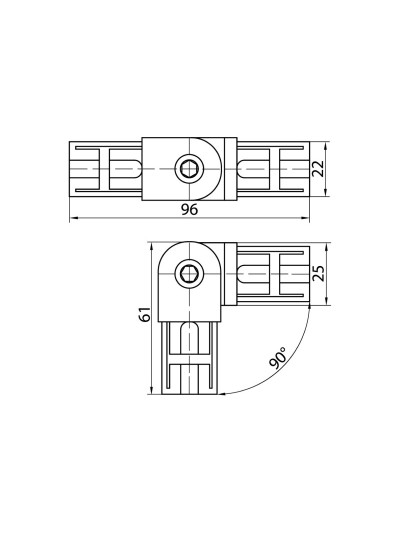 Петля для трубы диаметром 25 мм R-41  - 1 2