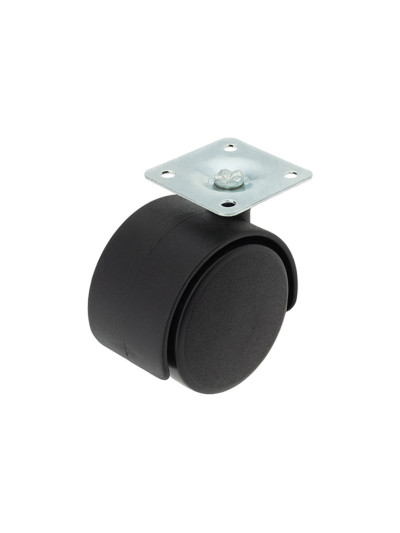 Ролик пластиковий D50 із майданчиком для меблів  - 1