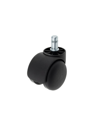 Ролик пластиковий D50 зі штирем для офісних крісел.  - 1