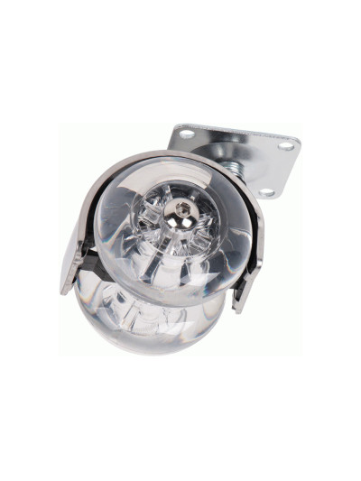 Ролик прозрачный D50 с площадкой Ferro Fiori (10010)  - 1