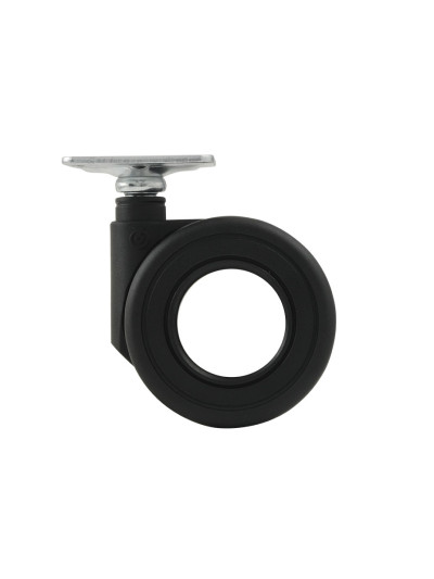 Ролик пластиковый D65 с площадкой для мебели (10040)  - 1 2