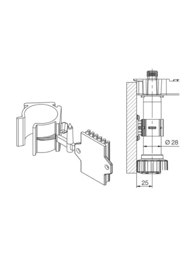 Клипса к ножке SCILM GZR 5803  - 1 2