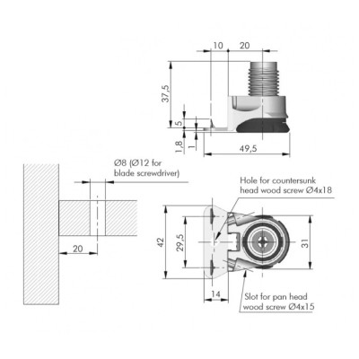 Опора регульована INTEGRATO G 25mm 3010602000  - 4