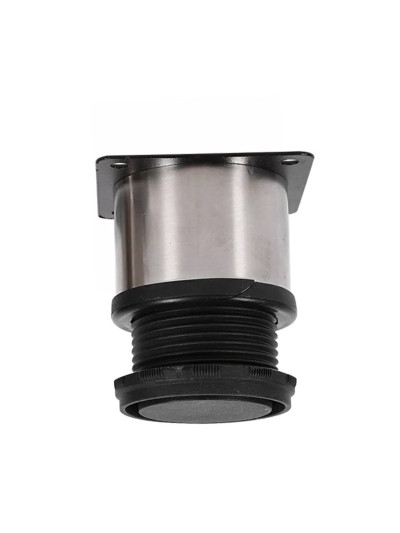 Ножка кухонная H50 круглая с регулировкой Хром А095  - 1 2