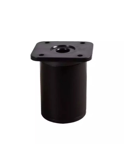 Ножка кухонная H60 круглая с регулировкой Черная  - 1