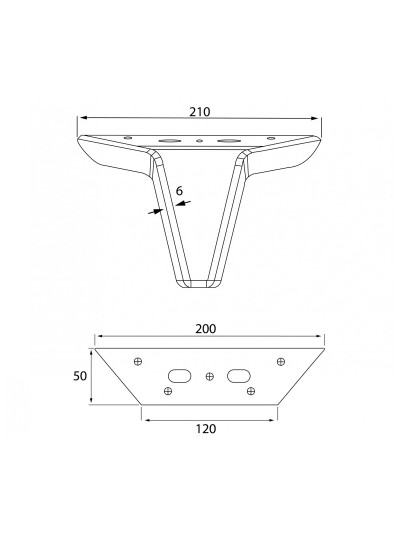 Ніжка меблева H125... 2