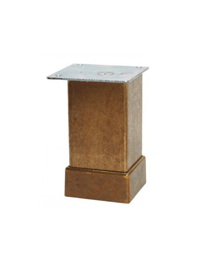 Ніжка кухонна H80 квадрат з регулюванням Бронза 112-08  - 1