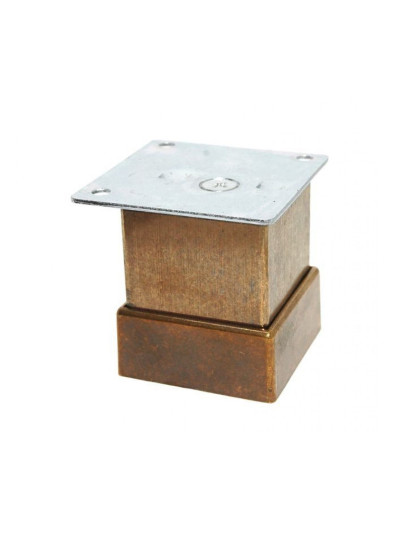 Ніжка кухонна H50 квадрат з регулюванням Бронза 110-08  - 1