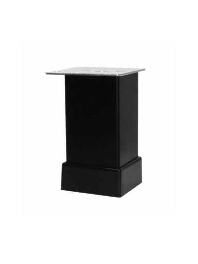 Ножка кухонная H80 квадрат с регулировкой Черная 112-012  - 1