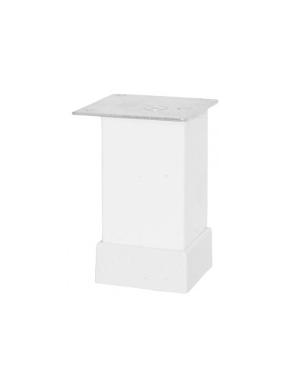 Ножка кухонная H80 квадрат с регулировкой Белая 112-013  - 1