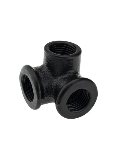 Угловое крепление 3 труб D19 Черный  - 1