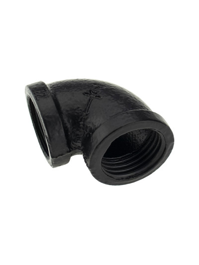 Угловое крепление на 2 трубы D19 Черное  - 1