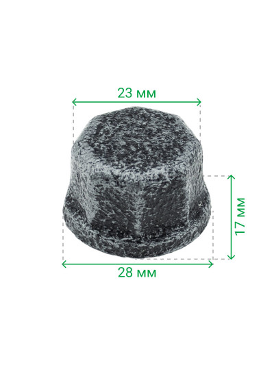 Заглушка для труби D19 Ретро  - 1 2