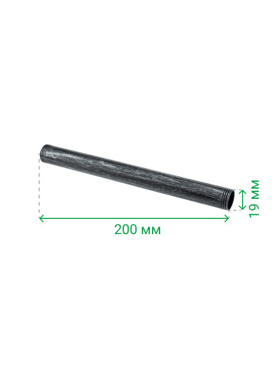 Труба D19 завдовжки 200 мм Ретро  - 1 2
