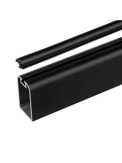 Штанга Slider А 29-29 антиковзна овальна чорна L3000  - 1 2