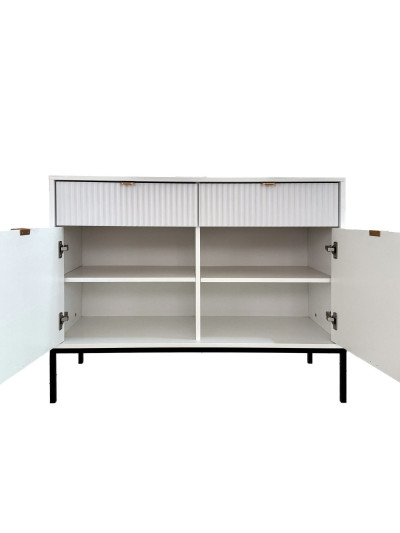 Стильный комод 1500х870х543 на 4 ящика Белый MebTech - 1 2