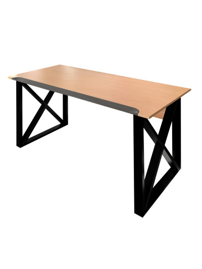 Стіл комп'ютерний з ерго-крайкою HPL Бук 1210x600x750мм MebTech - 1 2