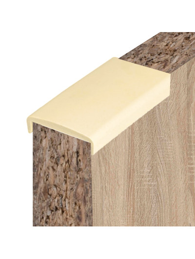 Профиль торцевой жесткий С-16 под плиту Ваниль 2600мм MebTech - 1 2