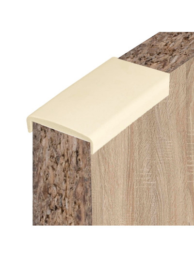 Профіль торцевий для ДСП С-16 жорсткий Ваніль світла 2600мм MebTech - 1 2