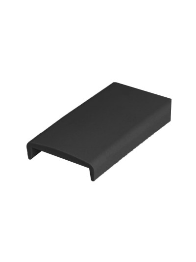Профиль торцевой для ДСП С-16 жесткий Черный 2600мм MebTech - 1