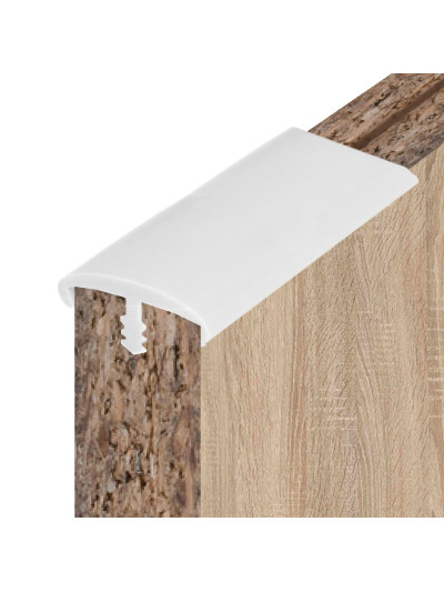 Профиль торцевой гибкий T-16 под плиту Белый MebTech - 1 2