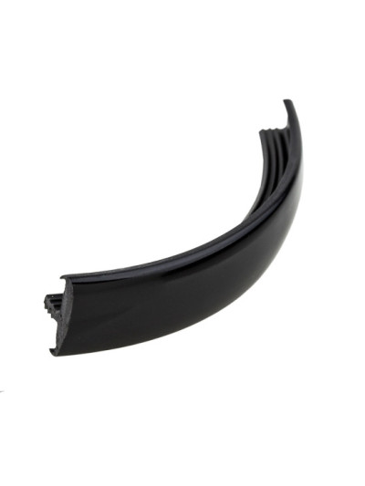 Профиль торцевой для ДСП T-16 гибкий Черный MebTech - 1