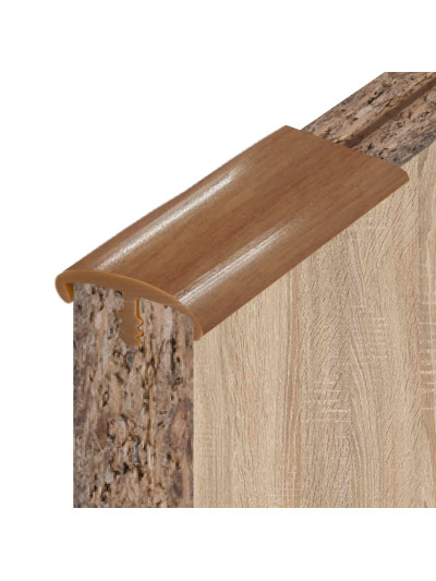 Профиль торцевой для ДСП T-16 гибкий Орех лесной MebTech - 1 2