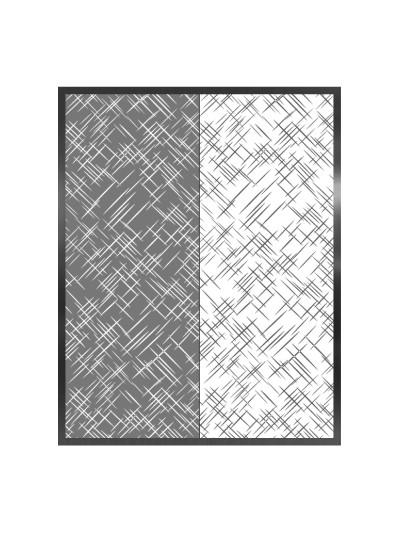 Пескоструйный рисунок на 2 двери Абстракция 12-401-3  - 1