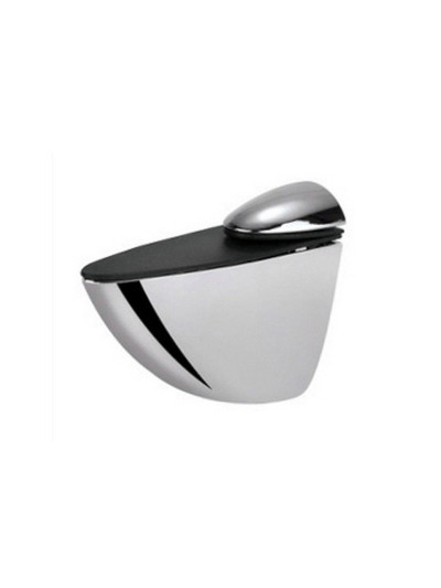 Регулируемый пеликан для стеклянных полок Хром 52х40мм Rolla - 1