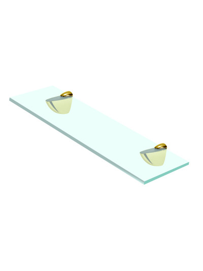 Регулируемый пеликан для стеклянных полок Золото 52х40мм  - 1 2