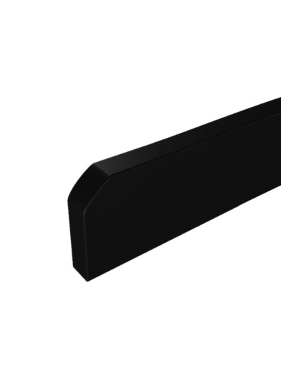 Меблева ручка скоба DL 45/600 BLK Чорний Мат MebTech - 1 2