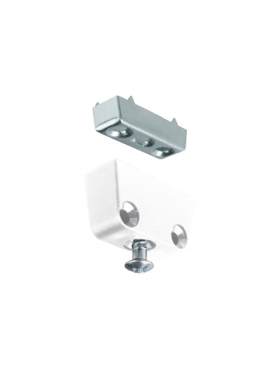 Стяжка корпус "Т" стальная Белая  - 1