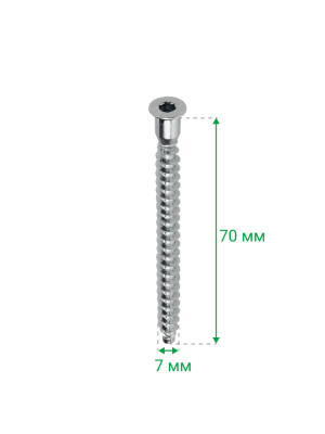 Конфирматы 7х70мм 1000шт  - 2