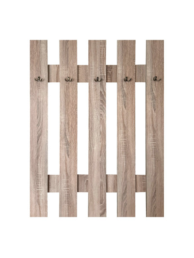 Вешалка настенная в прихожую Дуб Сонома 1100х900 мм  - 4 2