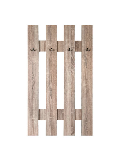 Вешалка настенная в прихожую Дуб Сонома 1100х750 мм  - 4 2