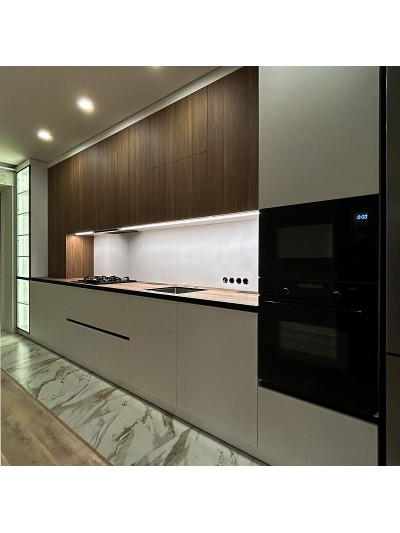 Кухня из премиальных материалов минимализм  - 1 2