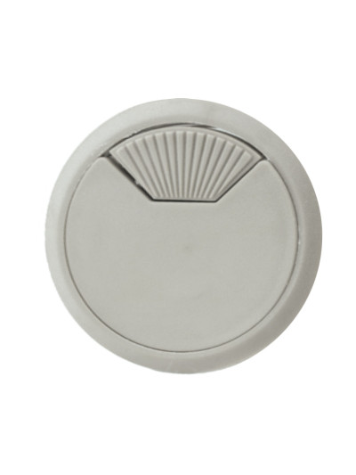 Заглушка компьютерная для проводов Серая  - 2