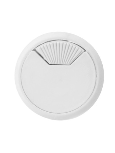 Заглушка компьютерная для проводов Белая  - 2