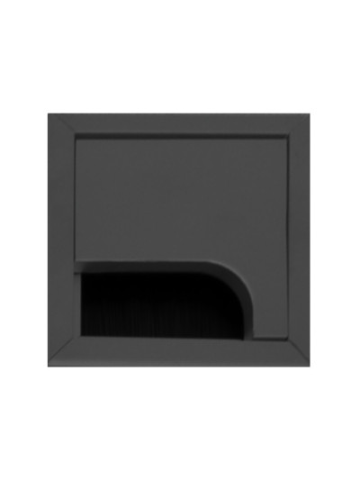 Комп'ютерний пропуск для кабелю VL 80х80 Чорний  - 1