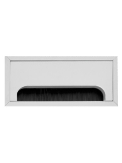 Компьютерный пропуск для кабеля VL 80х160 Алюминий  - 2