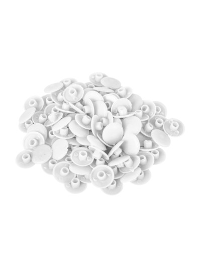 Заглушки для конфирмат Белые 100шт  - 1 2