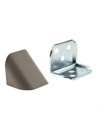 Уголок металлический с накладкой Мокко 28х32 мм  - 1