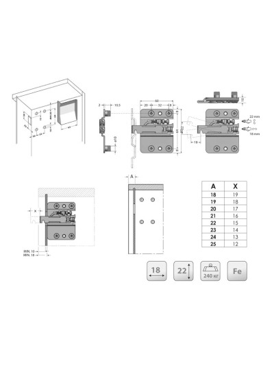 Комплект навіс Linken System 807 Білий Linken System - 1 2