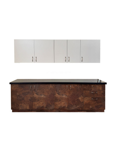 Кухня Камель 2,6 метра Іржавий камінь + Камель беж (ЛДСП фасади) MebTech - 1 2