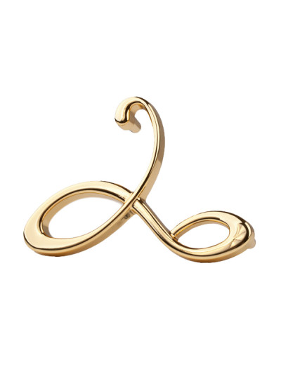 Ручка декоративна DU 22/96 золото, права Rolla - 1