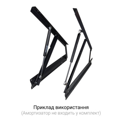 Ліжковий гідравлічний механізм чорний (Серце Дивана) Л+П  - 2
